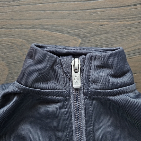 Nike Baby Boys Long Sleeve Tricot Taping Coverall - charcoal gray, black, neon - Picture 5 of 7